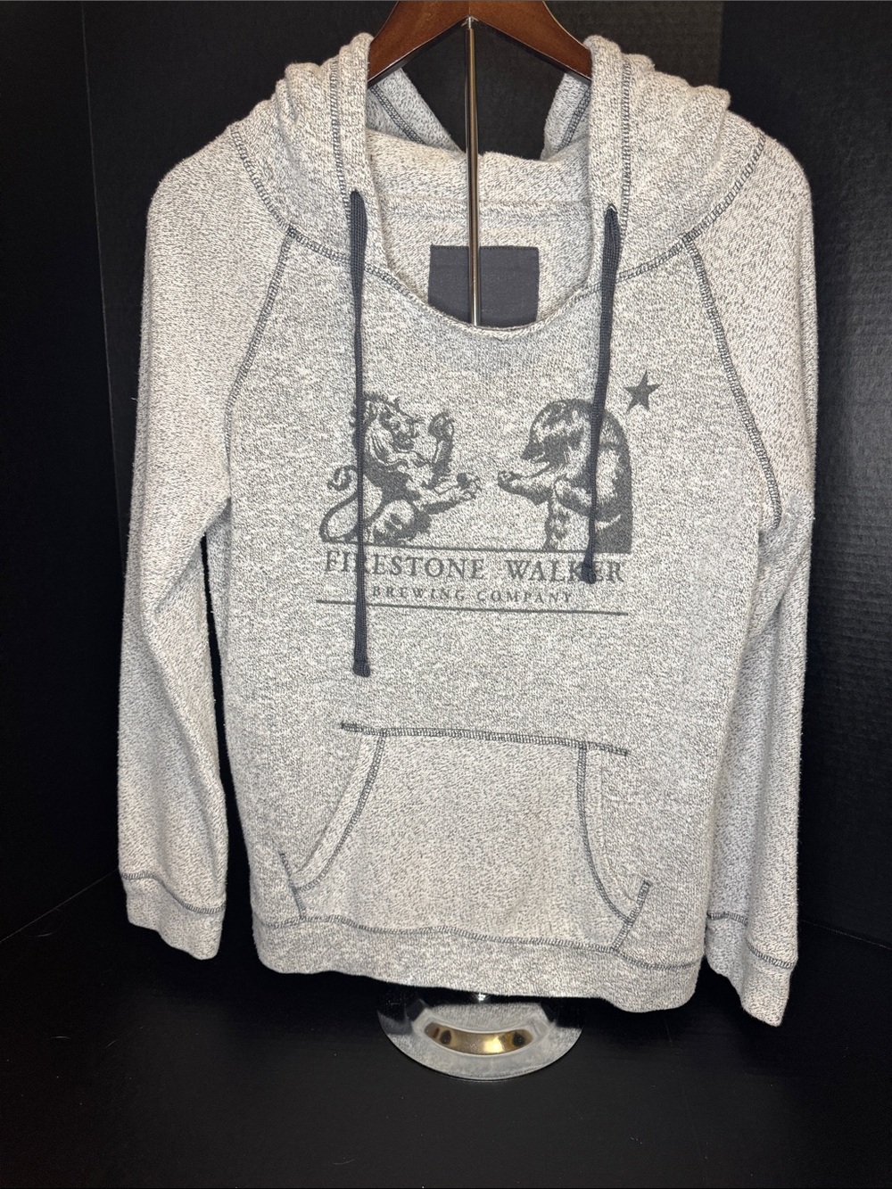 Unknown brand Heather Gray Hooded Pullover Sweater adult medium